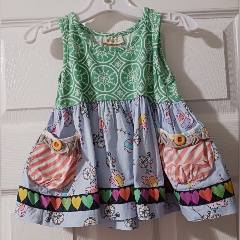 Matilda Jane Girls 18 Months It's A Wonderful Parade Three Ring Sara Tunic Top